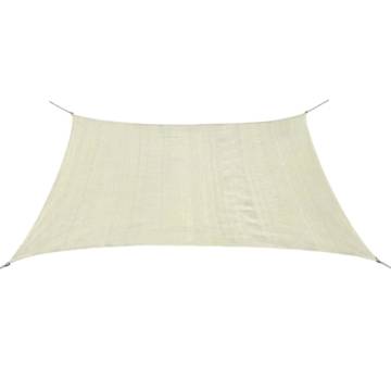 Sunshade Sail HDPE Square 2x2 m - Cream | Hipomarket UK