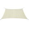 Sunshade Sail HDPE Square 2x2 m Cream Colour cream Size 2 x 2 m Quantity in Package 1 