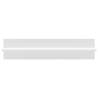 Stylish High Gloss White Wall Shelf - 2 pcs | Hipomarket