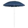 Outdoor Parasol with Steel Pole Blue 180 cm Colour blue Quantity in Package 1 