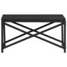 Garden Bench 80 cm Poly Rattan Black - Stylish Outdoor Seating