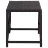 Garden Bench 80 cm Poly Rattan Black - Stylish Outdoor Seating