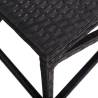 Garden Bench 80 cm Poly Rattan Black - Stylish Outdoor Seating