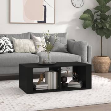 Elegant Black Coffee Table - 100x50x36 cm | HipoMarket