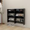 Wall Shoe Cabinets 2 pcs Black 60x18x90 cm Engineered Wood Colour black Quantity in Package 2 Height 90 cm Width 60 cm 