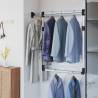 Telescopic Wardrobe Hanging Rail - Adjustable & Sturdy