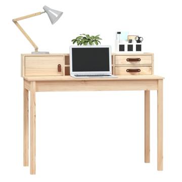 Elegant Solid Pine Desk 110x50x93 cm | Hipomarket UK