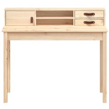 Elegant Solid Pine Desk 110x50x93 cm | Hipomarket UK