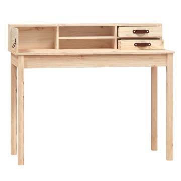 Elegant Solid Pine Desk 110x50x93 cm | Hipomarket UK