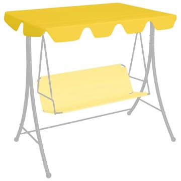 Replacement Canopy for Garden Swing - Yellow 188x145 cm