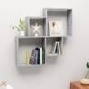 Wall Cube Shelf Concrete Grey 80x15x78.5 cm Engineered Wood Colour concrete grey Quantity in Package 1 Number of Pieces 