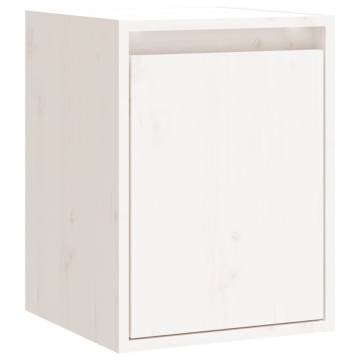 Wall Cabinets 2 pcs White - Solid Pine 30x30x40 cm