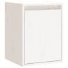 Wall Cabinets 2 pcs White - Solid Pine 30x30x40 cm