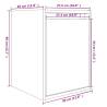 Wall Cabinets 2 pcs White - Solid Pine 30x30x40 cm