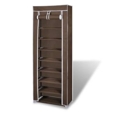 Fabric Shoe Cabinet with Cover - 8 Tier Organizer | HipoMarket