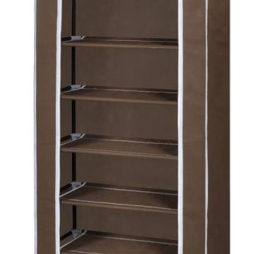 Fabric Shoe Cabinet with Cover - 8 Tier Organizer | HipoMarket