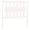 Stylish White Solid Pine Bed Headboard - 95.5x4x100 cm