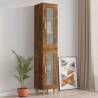 Hanging Wall Cabinet Smoked Oak 34.5x34x90 cm | Hipo Market