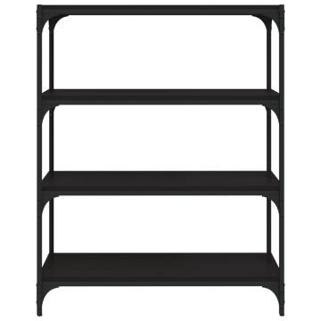 Elegant Black Book Cabinet - 80x33x100 cm | HipoMarket