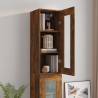 Hanging Wall Cabinet Smoked Oak 34.5x34x90 cm | Hipo Market