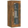 Hanging Wall Cabinet Smoked Oak 34.5x34x90 cm | Hipo Market