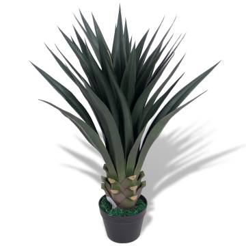 Lifelike Artificial Yucca Plant with Pot - 85 cm Green | Hipo Market