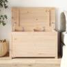 Storage Box 80x40x45.5 cm Solid Wood Pine Colour natural Size 80 x 40 x 45.5 cm Quantity in Package 1 