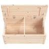 Storage Box 80x40x45.5 cm - Solid Pinewood Organization