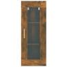 Hanging Wall Cabinet Smoked Oak 34.5x34x90 cm | Hipo Market