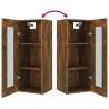 Hanging Wall Cabinet Smoked Oak 34.5x34x90 cm | Hipo Market