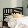 Bed Headboard Black 166x4x100 cm Solid Wood Pine Colour black Size 166 x 100 cm Quantity in Package 1 