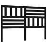 Stylish Black Pine Bed Headboard - 166x4x100 cm | HipoMarket