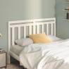 Bed Headboard White 146x4x100 cm Solid Wood Pine Colour white Size 146 x 100 cm Quantity in Package 1 