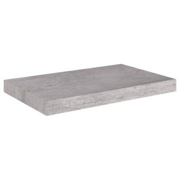 Floating Wall Shelf Concrete Grey - Stylish & Durable Design