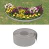 Garden Edging Grey 10 m 20 cm Polyethylene Colour grey Size 10 x 0.2 m Quantity in Package 1 