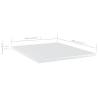 High Gloss White Bookshelf Boards - 8 pcs | Hipomarket