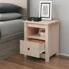 Bedside Cabinet 40x35x49 cm Solid Wood Pine Colour natural Quantity in Package 1 