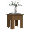 Coffee Table Brown Oak - Modern 40x40 cm Engineered Wood