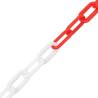 Warning Chain Red and White 30m Ø4mm - Safety Barrier | HipoMarket