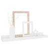 High Gloss White Wall Shelves - 2pcs 40x9x3 cm | Hipomarket