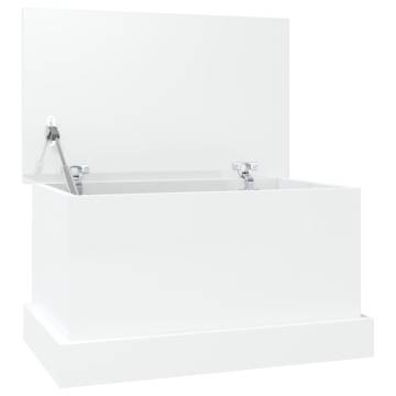 High Gloss White Storage Box 50x30x28 cm - Stylish & Durable