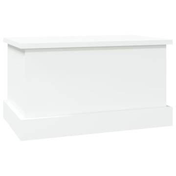 High Gloss White Storage Box 50x30x28 cm - Stylish & Durable