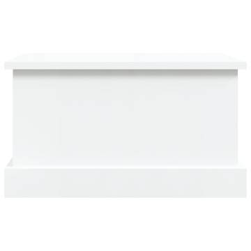 High Gloss White Storage Box 50x30x28 cm - Stylish & Durable