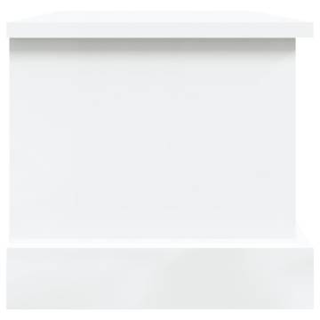 High Gloss White Storage Box 50x30x28 cm - Stylish & Durable