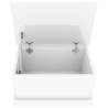 High Gloss White Storage Box 50x30x28 cm - Stylish & Durable