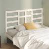 Bed Headboard White 166x4x104 cm Solid Wood Pine Colour white Size 166 x 104 cm Quantity in Package 1 