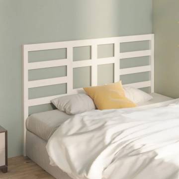 Stylish White Solid Wood Pine Bed Headboard – 166x4x104 cm