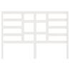 Stylish White Solid Wood Pine Bed Headboard – 166x4x104 cm