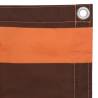 Balcony Screen Orange and Brown - 120x300 cm Waterproof Shade