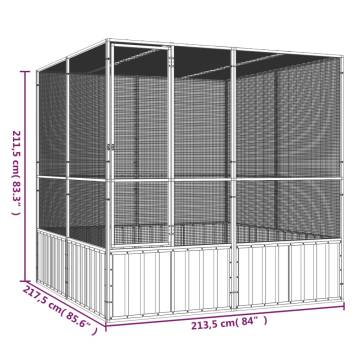 Premium Grey Bird Cage - 213.5x217.5 cm | HipoMarket